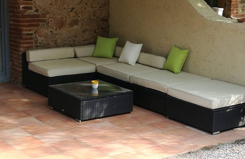 Camelas Cabaña | Cabaña cerca de Perpignan, 10 Pers., Bonito jardín, piscina, wifi