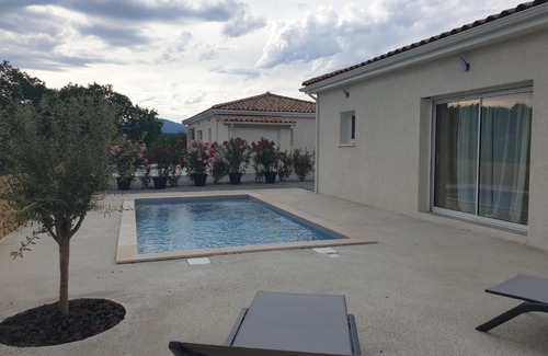 Balazuc Casa | Gite des Clapas Flora, villa avec piscine privée