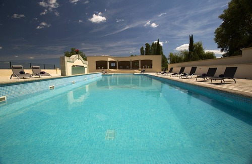 Forcalquier Cabaña | Plan des Aires cabaña con piscina