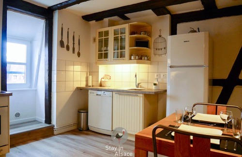 Colmar Centre Ville Cabaña | Gîte-Apartamento-Baño con bañera-Vista a la Ciudad