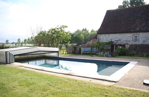 Lamonzie-Saint-Martin Casa | Casa de campo en Périgord para 4 personas con piscina y parque privado