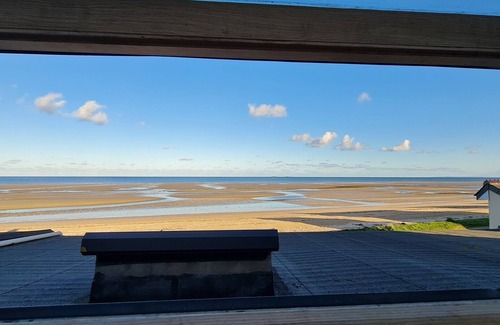 Saint-Marcouf Cabaña | Gite la plage, ideal for 5 people with a beautiful sea view