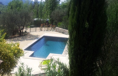 Buis-les-Baronnies Casa | Gite with pool and view of Rocher Saint Julien