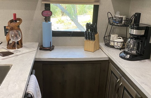 Fallbrook Casa | Glamper camper on site!