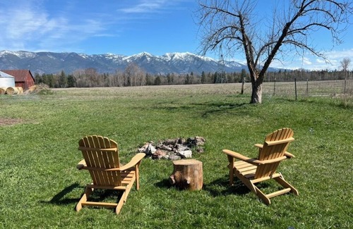 Kalispell Cabina | Glamping Near Glacier & Whitefish, 80 Ac, River Access, 360° Mtn Views: Tent C