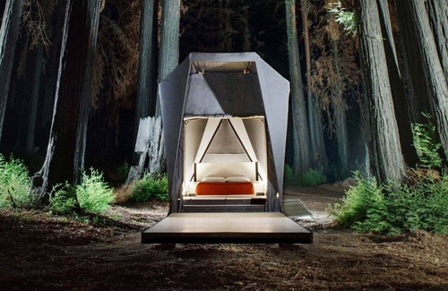 Kalispell Cabina | Glamping Near Glacier & Whitefish, 80 Acres, River Access,360 Mtn Views: Tent C4