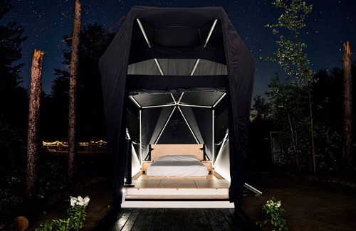 Kalispell Cabina | Glamping Near Glacier & Whitefish, 80 Acres, River Access,360 Mtn Views: Tent C4