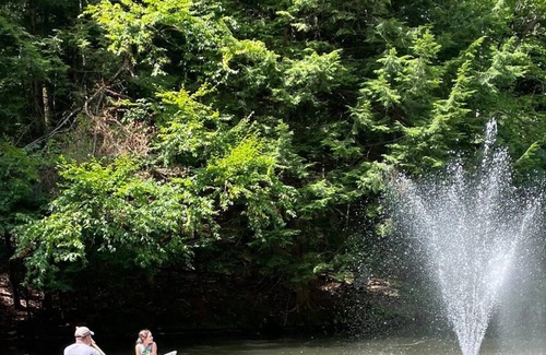Middle Grove Alquiler De RV | Glamping Tent on 60 acres with stream