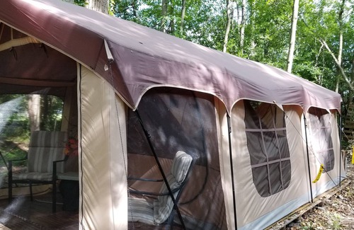 Waterloo Alquiler De RV | Tienda Glamping en el bosque