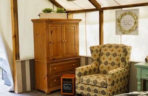 Ronan Cabina | Glamping Tent! Nestled at base of Mission Mountains! Quiet & secluded.