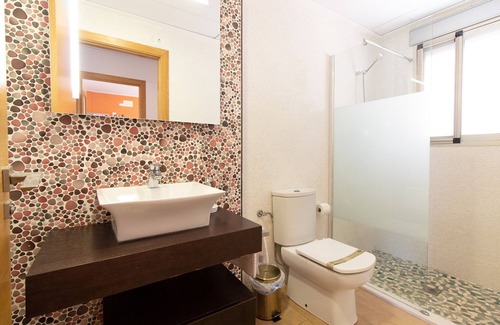 Playa de Almarda Casa | Global Properties: Townhouse with terrace and pool in Almenara Beach