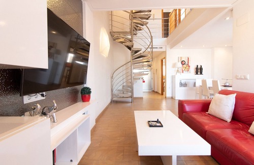 Playa de Almarda Casa | Global Properties: Townhouse with terrace and pool in Almenara Beach