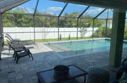 North Port Casa | Gone Coastal! Large Heated pool home 30 min from beaches!