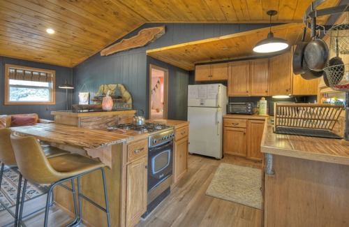 Blue Ridge Cabaña | Good Vibes | Private Stocked Pond | Hot Tub | Fire Pit