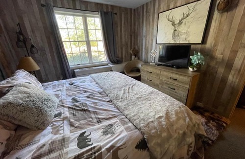 Hancock Apartamento | Gorgeous 1st FL Mtn View Jiminy Suite Sleeps 4 Ski On Off
