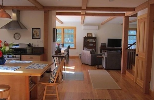 Aquinnah Casa | Hermosa casa nueva en Aquinnah, a pie de la playa, AIRE ACONDICIONADO