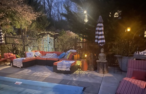 Bethesda Casa | Gorgeous house & pool Morocco meets Italian villa sleeps 10 indoor outdoor style