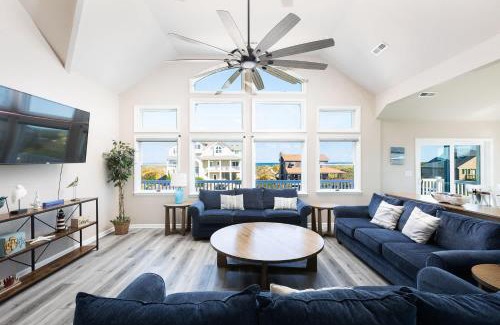 Whalehead Beach Casa | Gorgeous Semi-Oceanfront Home in Whalehead