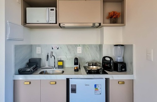 Jardim Oceania Apartamento | Estudio Gourmet con Piscina Frente al Mar