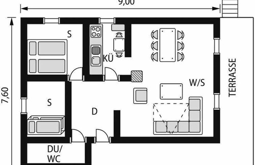 Tysnes Casa | Casa de vacaciones Grønnehytta (FJH606) en Reksteren - 6 personas, 2 dormitorios