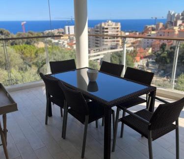 Beausoleil Apartamento | Grand 3 pièces avec terrasse vue mer tout confort