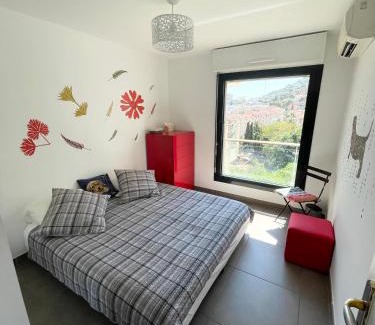 Beausoleil Apartamento | Grand 3 pièces avec terrasse vue mer tout confort