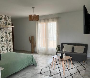 Auch Apartamento | Grand studio avec véranda et parking