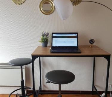 Marnaz Apartamento | grand studio dans une résidence prive avec une cuisine et salle de bain séparé un parking gratuit et une magnifique vue sur les montagness