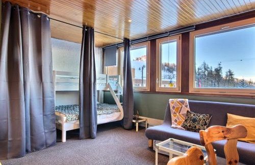 Plagne Centre Apartamento | Grand studio pour 3 personnes, au pied des pistes, tout proche des commerces avec Wifi - FR-1-455-166