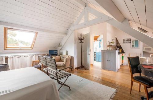 La Baule-Escoublac Casa | Grande Chambre équipée dans maison Bauloise proche mer kitch sde wc lit 160