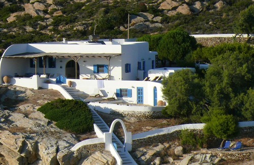 Milopotas Casa | Villa en la playa de la isla griega / playa 'privada'