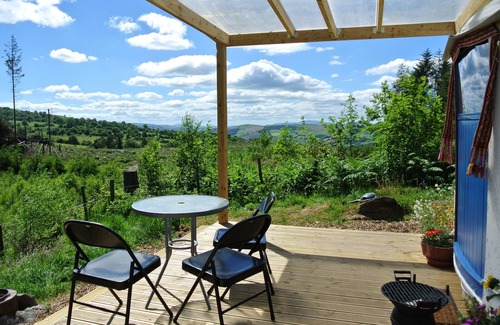 Corwen Cabina | Eco-Glamping Mountain Yurt North Wales - Sleeps 4 - Se aceptan mascotas y niños