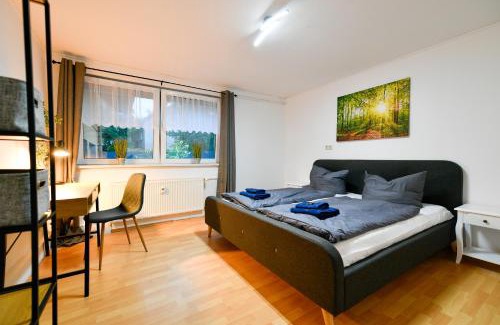 Gallinchen Apartamento | Großes Spree Apartment, 3 Schlafzimmer bis 10 Personen, 4x KfZ Parkplatz, Terrasse, Waschtrockner, Wlan, Netflix