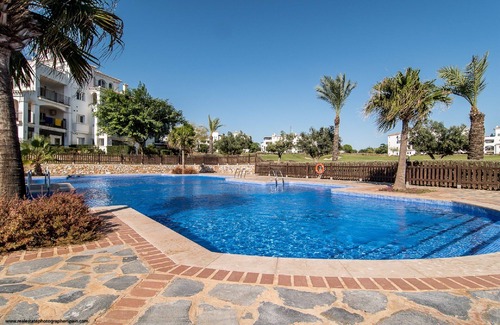 Sucina Apartamento | Apartamento en planta baja en esquina con terraza y piscina. Vistas al campo de golf y colinas