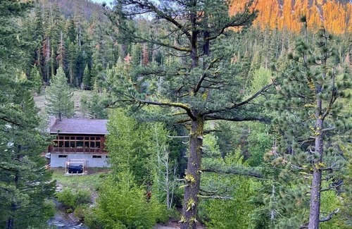 Alpine Meadows Chalet De Esquí | Groups! Peep Our Groovy Green Creekside Chalet w/ Parking for 8 Cars! Wow!