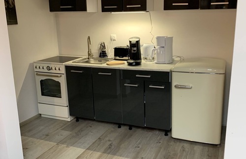 Dudenhofen Apartamento | Guest apartment near Speyer with beautiful terrace by the koi pond