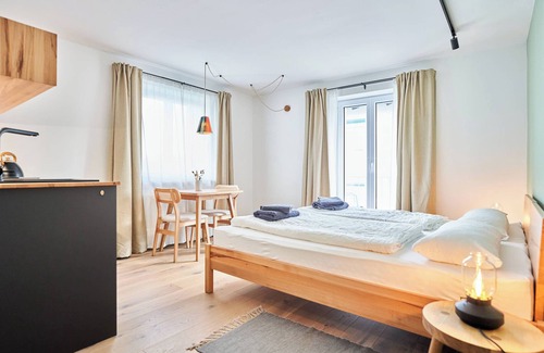 Bad Toelz Casa | Casa de huéspedes 'Alte Seifensiederei - Jane' con terraza compartida, jardín compartido y Wi-Fi