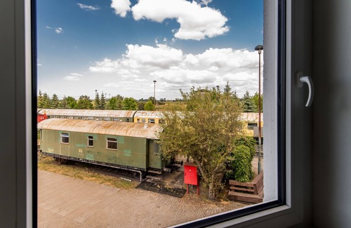 Pasewalk Apartamento | Guest house double room 204 - Lokschuppen Pasewalk- Guest houses with double rooms, single rooms and