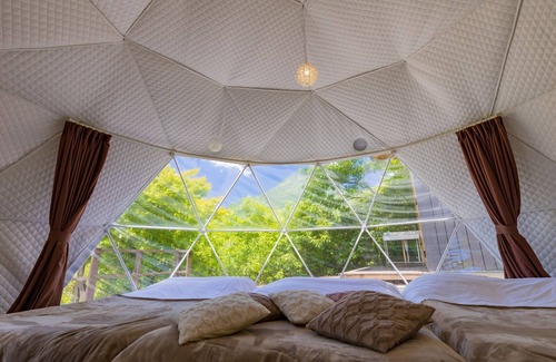 Yufuin Onsen Cabina | Guest room with hot spring dome tent 1 night / Yufu Ōita