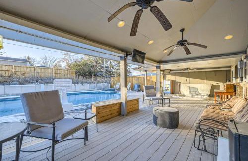 Arvada Casa | Guest Suite With A Pool A Hot Tub And A Fireplace In Arvada
