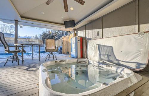 Arvada Casa | Guest Suite With A Pool A Hot Tub And A Fireplace In Arvada