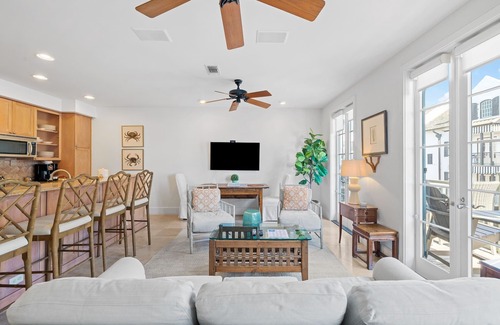 Rosemary Beach Condominio | Penthouse Rosemary en Main St, cerca de Pearl Hotel. Grandes vistas del golfo.