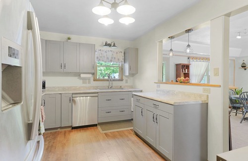 Shelbyville Cabaña | Gun Lake Gem: Backyard Oasis, Firepit, Dogs OK