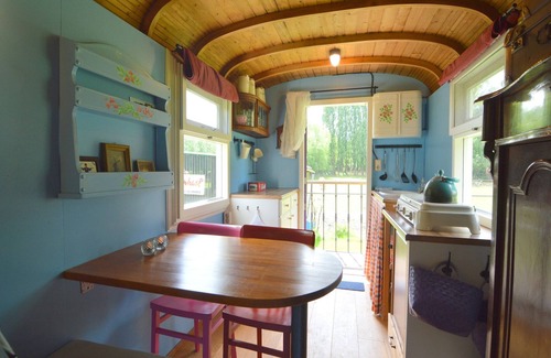 Municipality of Bergen op Zoom Casa | Caravana Gitana en Weideblick con Animales