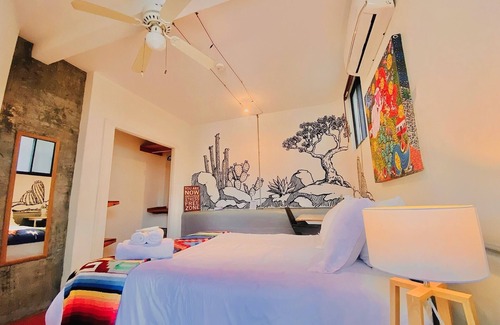 Todos Santos Hotel | Hab 2-1 BR w/ Pool BBQ Fast Wi-Fi Idealfor Digital Nomads