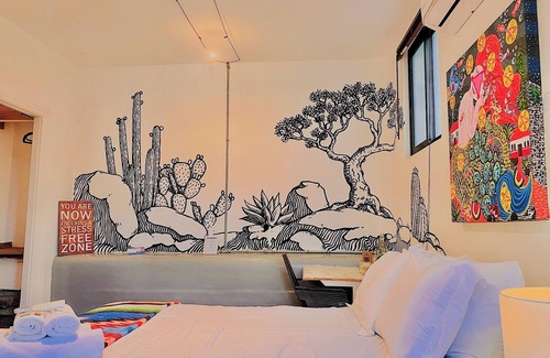 Todos Santos Hotel | Hab 2-1 BR w/ Pool BBQ Fast Wi-Fi Idealfor Digital Nomads