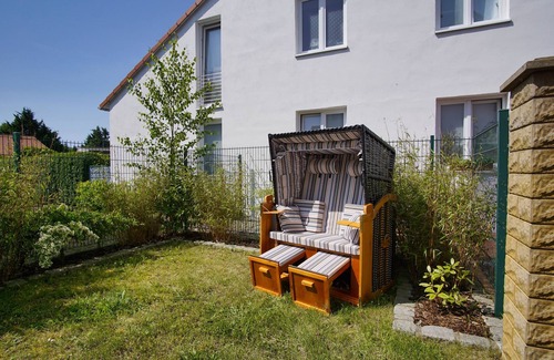 Wiek Apartamento | hafennahe 1-Raum-Ferienwohnung mit kleinem Garten - Haus Windland FeWo 24