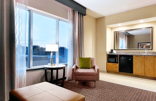 North Clayton Hotel | Hampton Inn and Suites Clayton/St Louis-Galleria Area 1 King Studio Suite