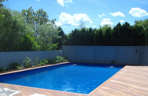 Beach Hampton Casa | Hamptons Designer Beach Home, piscina grande, a 1 cuadra de la playa privada del océano