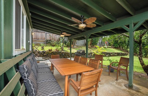 Hana Casa | Hana Bay View 3 BR/2 BA house sleeps 6 comfortably with 2 patios.